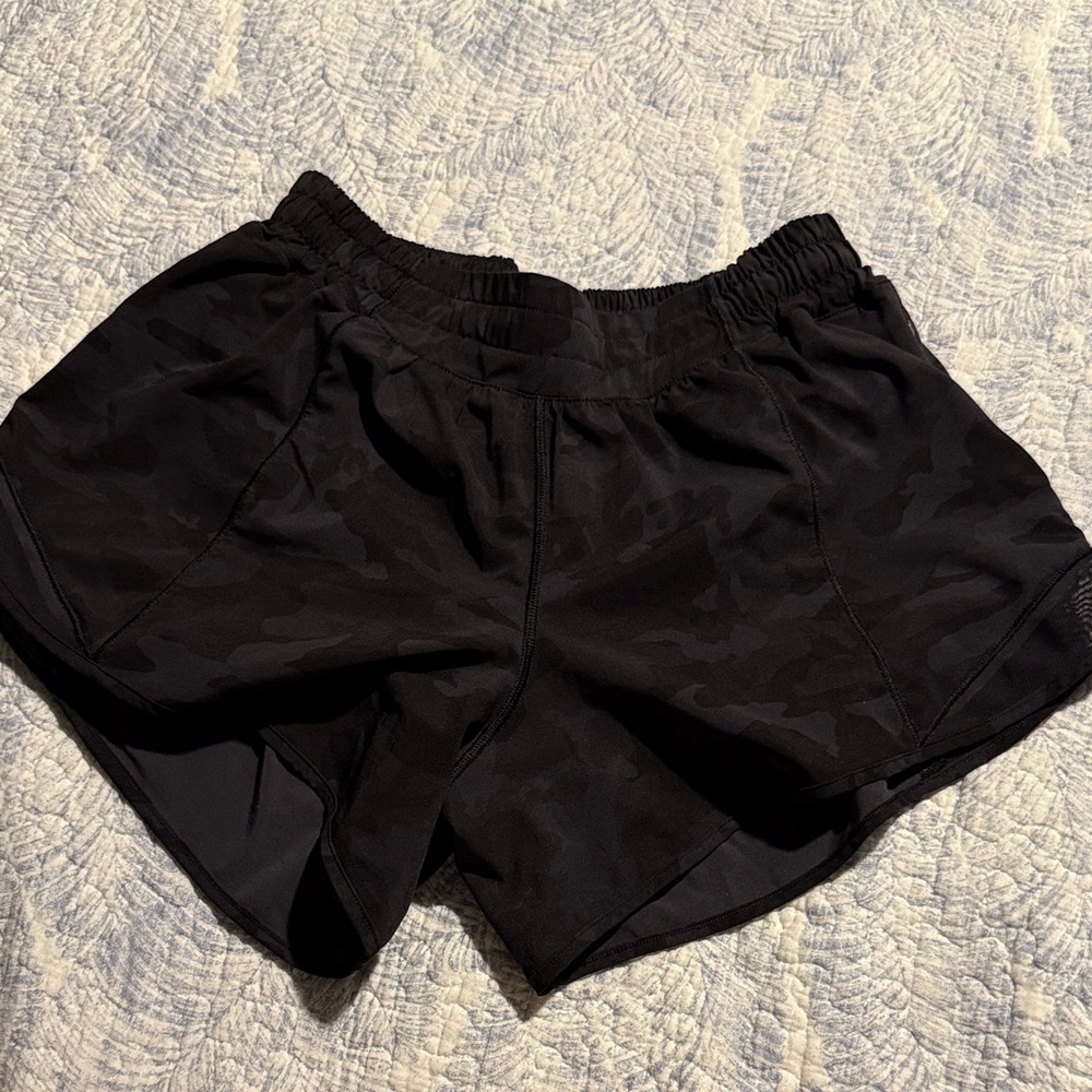 lululemon athletica Black Camo Athletic Shorts